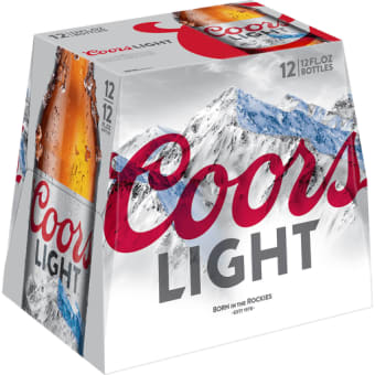 Coors Light 12oz 12 Pack Bottle