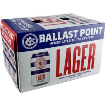 Ballast Point Lager 6 pack can