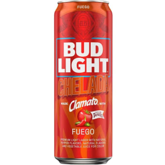 Bud Light Chelada Fuego Beer - 1 can / 25oz