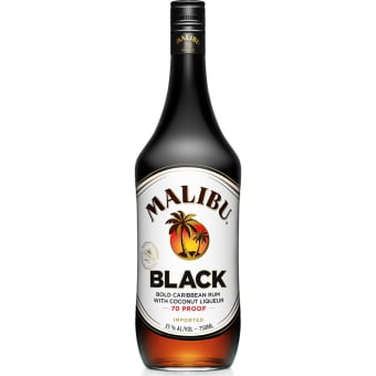Malibu Black Caribbean Flavored Rum - 750mL