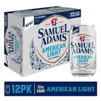 Sam Adams American Light 12 Pack Cans