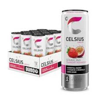 Celsius 12 Pack Cans Sparkling Strawberry Passionfruit