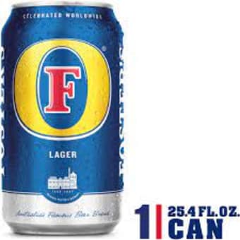 Fosters Lager 25.4oz Single Blue Can