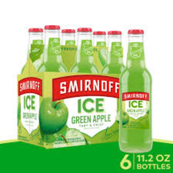 Smirnoff Green Apple 6 Pack Bottles