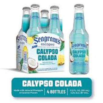 Seagram 4 Pack Bottles Calypso Colada