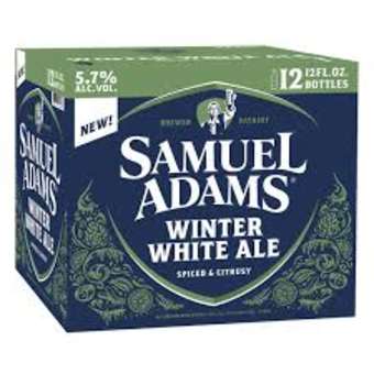 *Seasonal* Sam Adams Winter White Ale 12 Pack Bottle