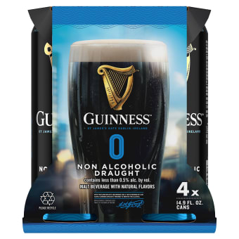 Guinness 0.0 4 Pack 14.9oz Cans