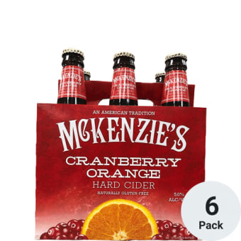 Mckenzies Hard Cider Cranberry Orange 6 Pack Bottles