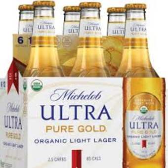 Michelob Ultra Gold 6 Pack Bottles