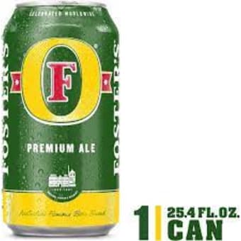 Fosters Premium Ale 25.4oz Single Green Can