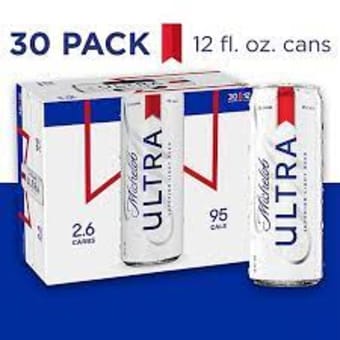 Michelob Ultra Beer 30 Pack 12oz Cans