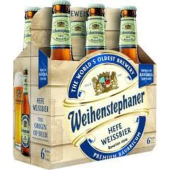Weihenstephaner Hefe-Weissbier 6 Pack Bottles