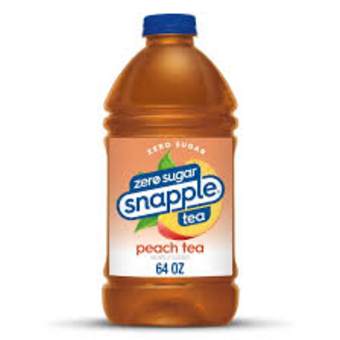 Snapple Zero Sugar Peach Tea 64oz Bottle