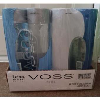 Voss 850ml Plastic 2/6 Pack