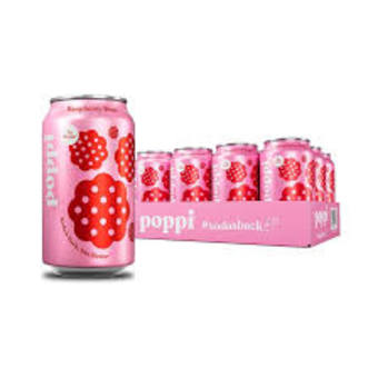 Poppi 12 Pack Cans Raspberry Rose