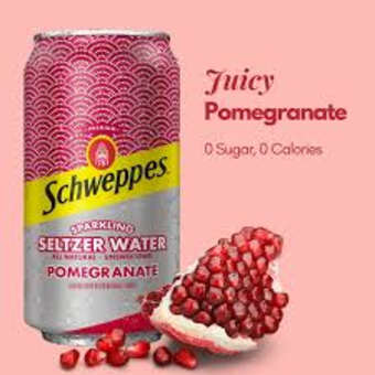 Schweppes Pomegranate Seltzer 12pack Cans