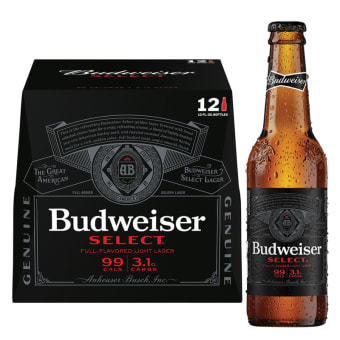 Budweiser Select Lager - 12 bottles / 12oz