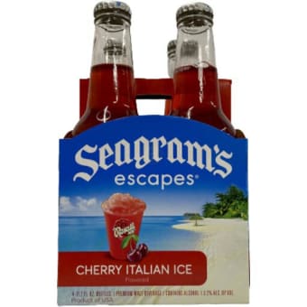 Seagram's Escapes Cherry Italian Ice - 4 bottles / 11.2oz