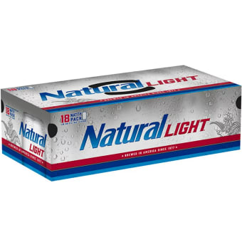 Natural Light Beer - 18 cans / 12oz