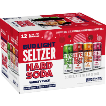 Budweiser Seltzer Hard Soda - 12 Pack/ 12oz Cans
