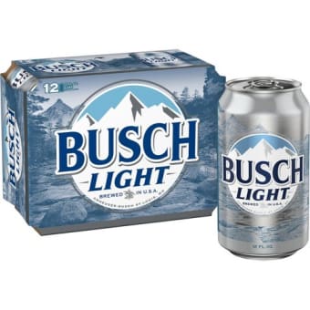 Busch Light Beer - 12 cans / 12oz