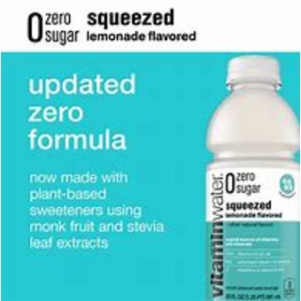 Vitamin Water Zero Sugar Squeezed 12 Pack Bottle
