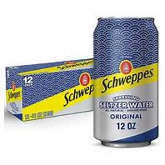Schweppes Seltzer 12pack Cans