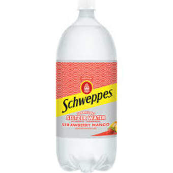 Schweppes Strawberry Mango Seltzer 2liter Bottle