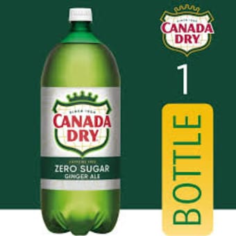 Canada Dry Zero Sugar Ginger Ale 2liter Bottle