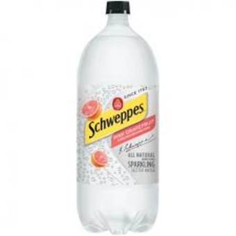 Schweppes Pink Grapefruit Seltzer 2liter Bottle