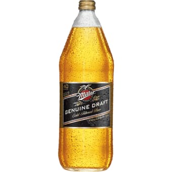Miller Genuine Draft 40 oz bottle