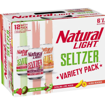 Natural Light Seltzer Variety Pack - 12 cans / 12oz