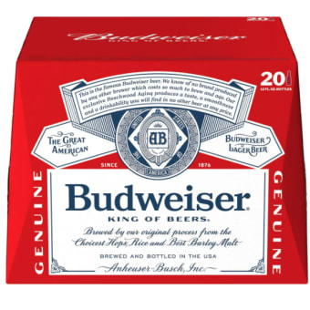 Budweiser - 20 bottles / 12oz