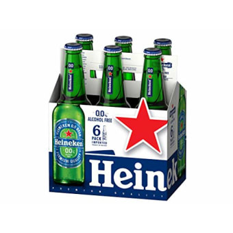 HEINEKEN NON ALCOHOLIC 6 PACK BOTTLE
