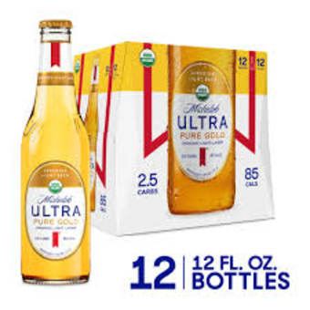 Michelob Ultra Gold 12 Pack Bottles