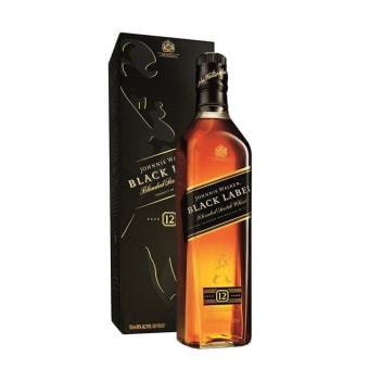 JOHNNIE WALKER BLACK LABEL SCOTCH 750ML