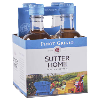 SUTTER HOME PINOT GRIGIO 4PK 187ML