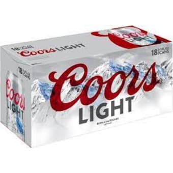 Coors Light 12oz 18 Pack Can