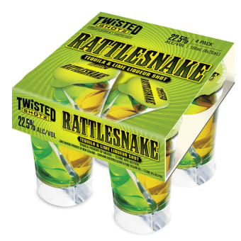 TWISTED SHOTZ RATTLESNAKE 4PK 100ML