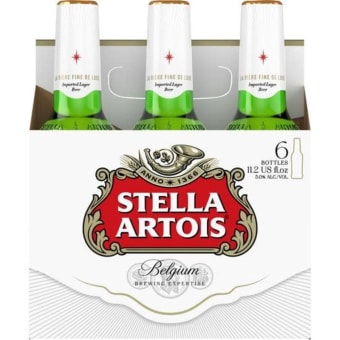 Stella Artois - 6 pack bottle / 12oz