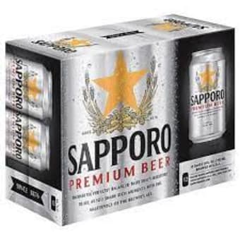 SAPPORO 12 PK CAN