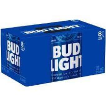 BUD LIGHT 8 PK 16 OZ CAN