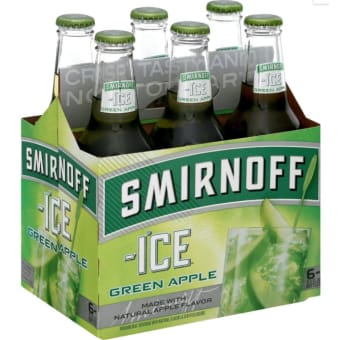SMIRNOFF ICE GREEN APPLE 6PK