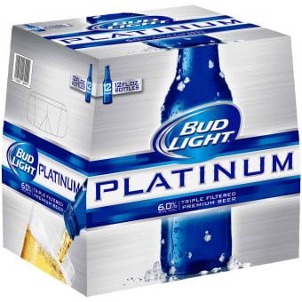 BUD LIGHT - PLATINUM 12PK BTL - 12 OZ