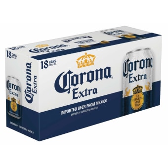 CORONA EXTRA 12OZ 18PK CANS