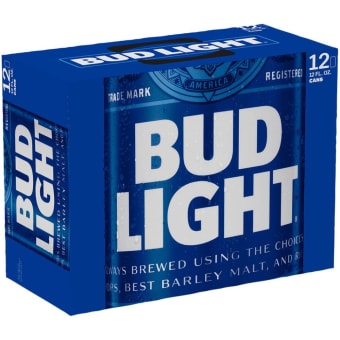 BUD LIGHT 12 OZ 12PK CANS