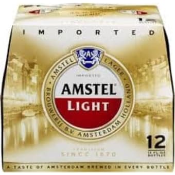 AMSTEL LIGHT 12PK 12OZ BOTTLE