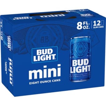 BUD LIGHT 8 OZ 12PK CANS