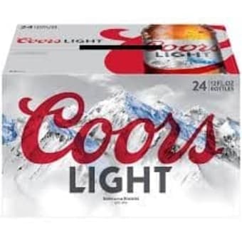 COOR'S LIGHT 24PK BOTTLE
