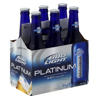 BUD LIGHT 12 OZ PLATINUM 6PK BOTTLE
